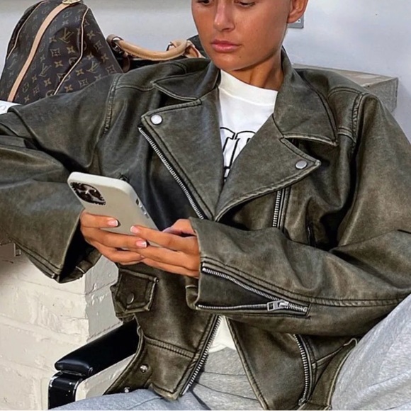 viral zara leather jacket - Picture 2 of 7